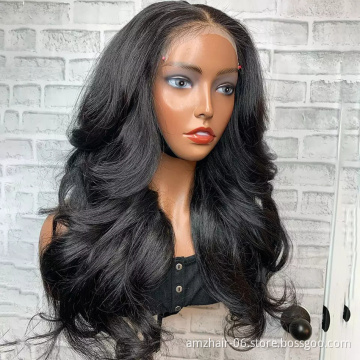 Body Wave Brazilian Virgin Human Hair Extension Hd Lace Front Wig Cheap Full Transparent 360 Lace Frontal Wig For Black Women